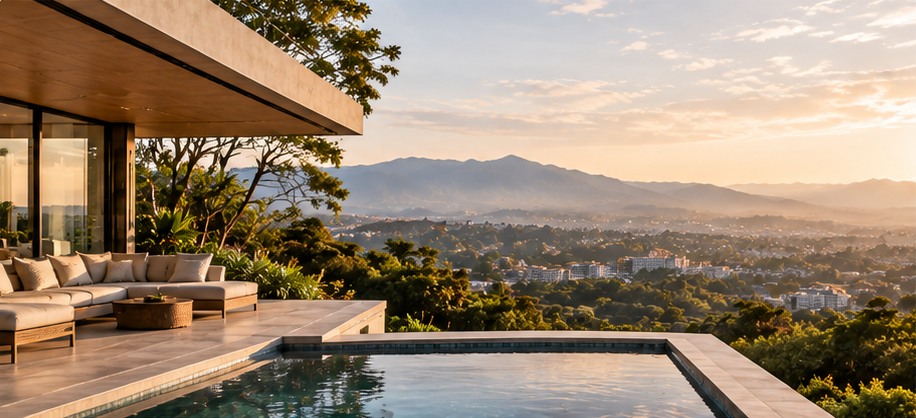 Residencia contemporánea rodeada de naturaleza en Escazú